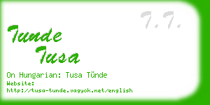tunde tusa business card